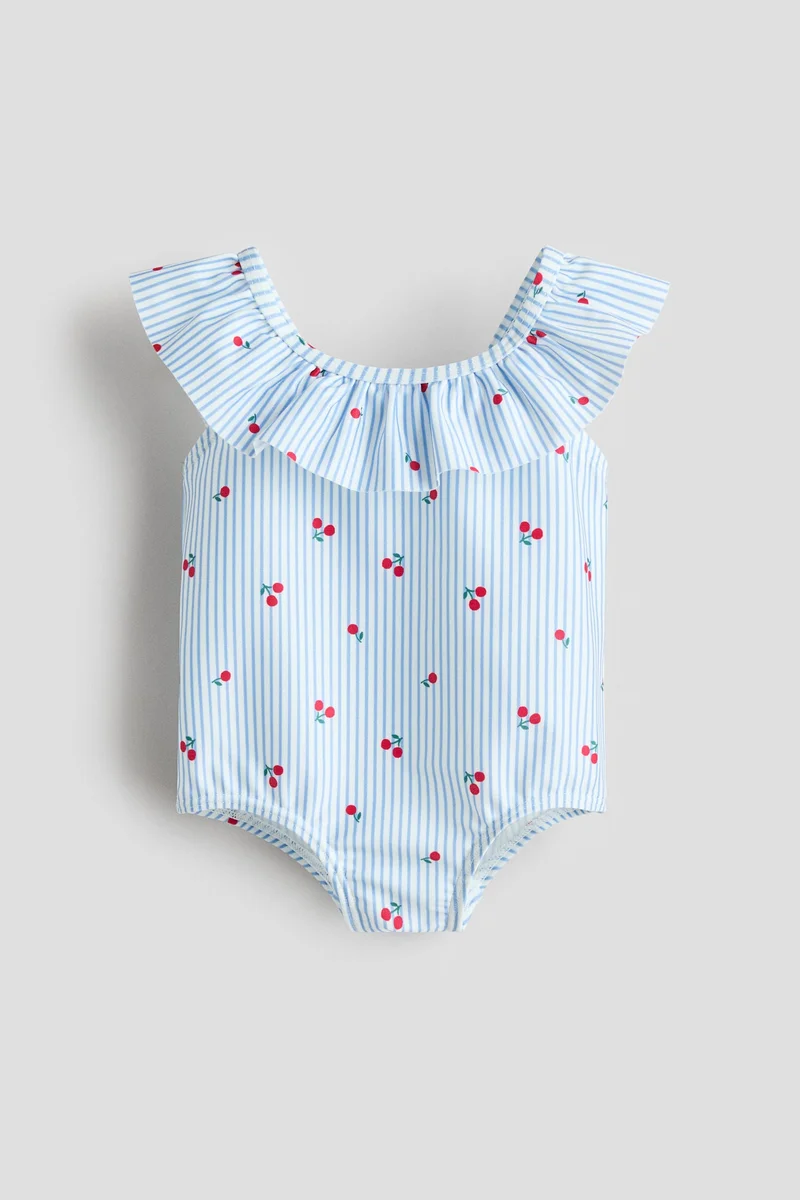 اتش اند ام ملابس سباحة بتفاصيل مكشكشة